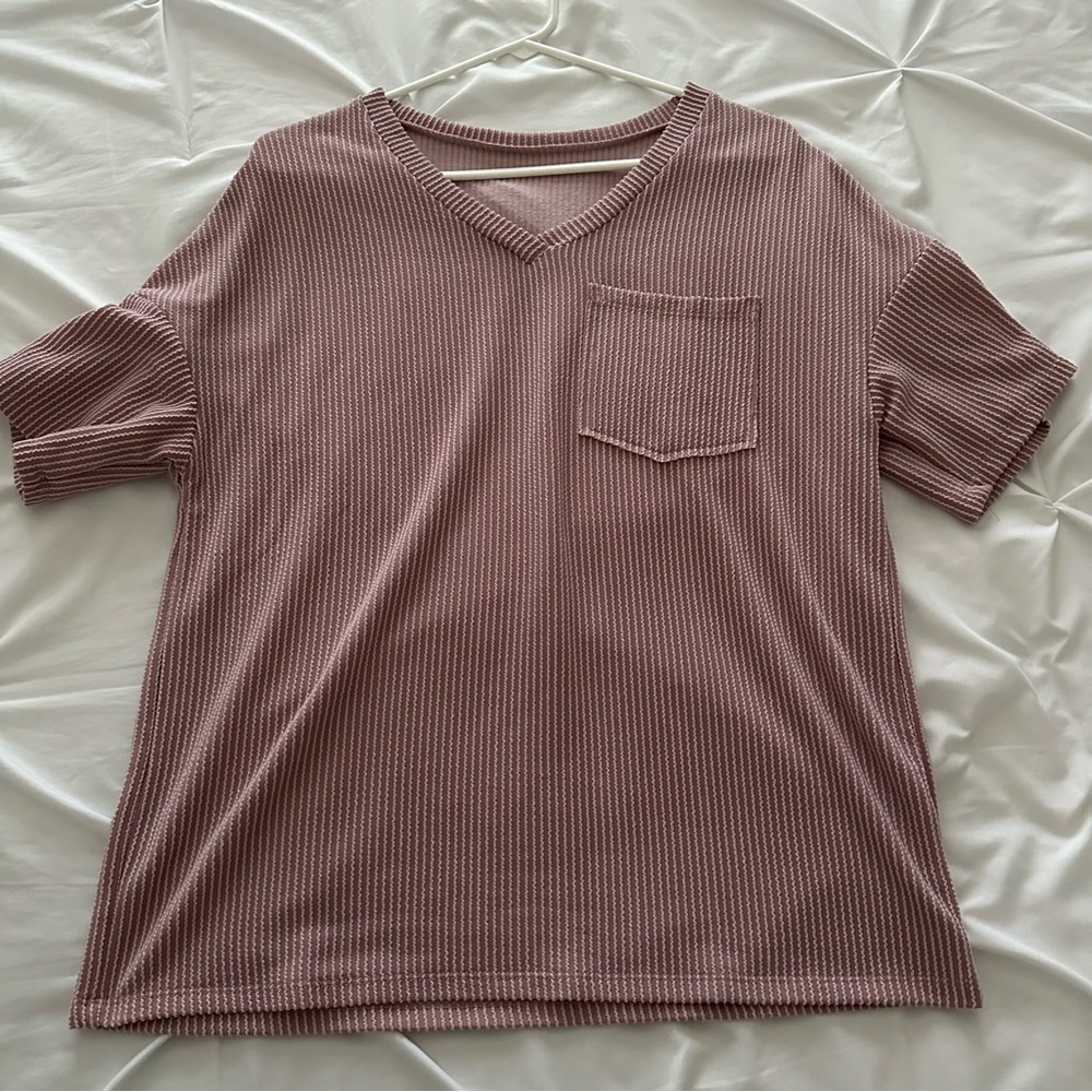 V-Neck Short Sleeve Top